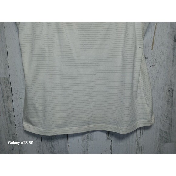 EDDIE BAUER WOMEN’S TANK TOP CAMISOLE SIZE XXL IVORY SILVER STRIPE NWT - Picture 2 of 8